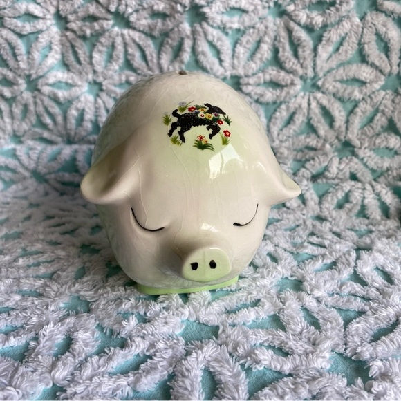 Vintage Piggy bank nursery rhyme Jack & Jill coin bank kitsch - Picture 1 of 7